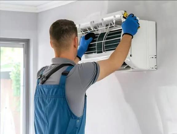 Representative image of a wall-mounted air conditioner installation